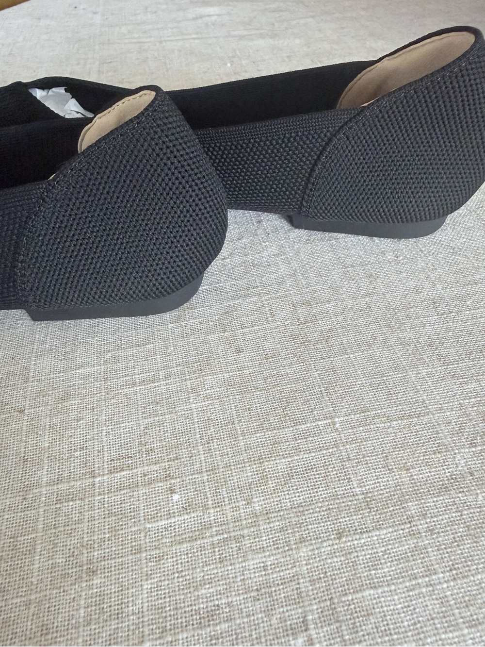 Semwiss Black Knit Pointed Toe Ballet Flats EU 40 US 9 NWOT Comfort Slip-On - Picture 3 of 6